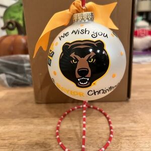 BAYLOR University Bears Christmas ornament coton colors, Baylor Bears